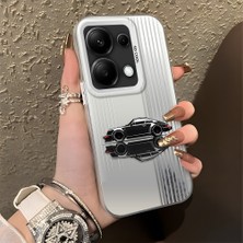 HONTINGA Xiaomi Redmi Note 13 Pro 4g ile Uyumlu Kılıfı Silikon Kenar Sert Arka Basitlik Anti Düşme Klasik Araba Desen Telefon Kılıfı K1-0611