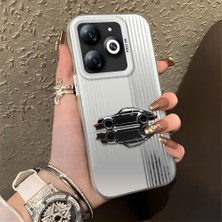 HONTINGA Tecno Spark 20 ile Uyumlu Kılıfı Silikon Kenar Sert Arka Basitlik Anti Düşme Klasik Araba Desen Telefon Kılıfı K1-0611