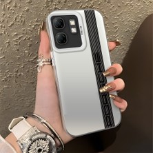 HONTINGA Infinix Hot 50I ile Uyumlu Kılıfı Silikon Kenar Sert Arka Basitlik Anti Düşme Araba Logosu Desen Telefon Kılıfı K1-0607