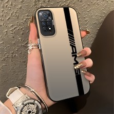 HONTINGA Xiaomi Redmi Note 11 Pro ile Uyumlu Kılıfı Silikon Kenar Sert Arka Basitlik Anti Düşme Amg Desen Telefon Kılıfı K1-0609