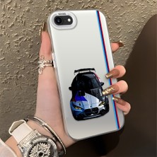 HONTINGA iPhone 8 ile Uyumlu Kılıfı Silikon Kenar Sert Arka Basitlik Anti Düşme Bmw Desen Telefon Kılıfı K1-0606