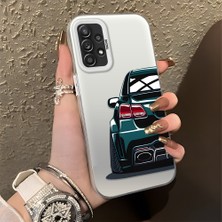 HONTINGA Samsung Galaxy A52S 5g ile Uyumlu Kılıfı Silikon Kenar Sert Arka Basitlik Anti Düşme Arabanın Arka Kısmı Desen Telefon Kılıfı K1-0608