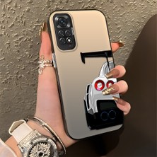 HONTINGA Xiaomi Redmi Note 11S ile Uyumlu Kılıfı Silikon Kenar Sert Arka Basitlik Anti Düşme Arabanın Arka Kısmı Desen Telefon Kılıfı K1-0608