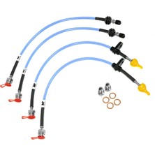 Forge Motorsport Bmw G87 M2 - G80 M3 - G82 M4 Çelik Fren Hortumu - Transparent Mavi