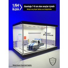Reklambalaj Fast and Furious Diecast Led Işıklı Akrilik Korumalı Stand/Diorama 1:64 Ölçek