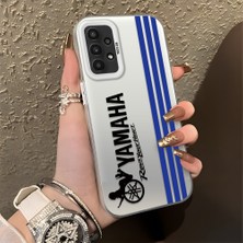 HONTINGA Samsung Galaxy A23 ile Uyumlu Kılıfı Silikon Kenar Sert Arka Basitlik Anti Düşme Araba Markası Desen Telefon Kılıfı K1-0610