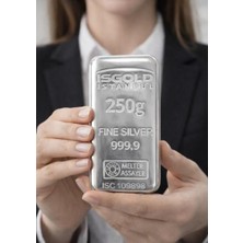 250 Gram Külçe Gümüş - 999,9 | Sertifikalı