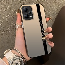 HONTINGA Xiaomi Redmi Note 12 5g ile Uyumlu Kılıfı Silikon Kenar Sert Arka Basitlik Anti Düşme Amg Desen Telefon Kılıfı K1-0609