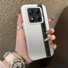 HONTINGA Xiaomi Redmi Note 14 Pro ile Uyumlu Kılıfı Silikon Kenar Sert Arka Basitlik Anti Düşme Araba Logosu Desen Telefon Kılıfı K1-0607