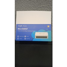 Ruijie Reyee Ruıjıe Reyee RG-ES05F 5 Port 10/100 Yonetılemez Desktop Swıtch Plastik Kasa