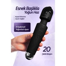 Femstar 20 Modlu Premium Silikon Klitoris Uyarıcı Klitoral Orgazm Vibratörü Siyah Güçlü Titreşimli Masaj Vibratörü