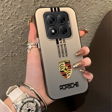 HONTINGA Poco X7 ile Uyumlu Kılıfı Silikon Kenar Sert Arka Basitlik Anti Düşme Araba Logosu Desen Telefon Kılıfı K1-0607