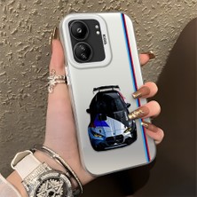 HONTINGA Poco C65 ile Uyumlu Kılıfı Silikon Kenar Sert Arka Basitlik Anti Düşme Bmw Desen Telefon Kılıfı K1-0606