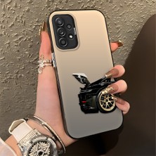 HONTINGA Samsung Galaxy A52S 5g ile Uyumlu Kılıfı Silikon Kenar Sert Arka Basitlik Anti Düşme Klasik Araba Desen Telefon Kılıfı K1-0611