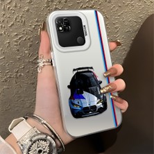 HONTINGA Xiaomi Redmi 10A ile Uyumlu Kılıfı Silikon Kenar Sert Arka Basitlik Anti Düşme Bmw Desen Telefon Kılıfı K1-0606