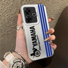HONTINGA Xiaomi Redmi 13 4g ile Uyumlu Kılıfı Silikon Kenar Sert Arka Basitlik Anti Düşme Araba Markası Desen Telefon Kılıfı K1-0610