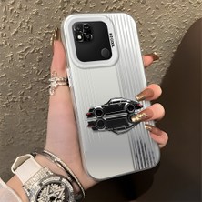 HONTINGA Xiaomi Redmi 9c ile Uyumlu Kılıfı Silikon Kenar Sert Arka Basitlik Anti Düşme Klasik Araba Desen Telefon Kılıfı K1-0611