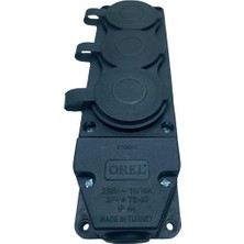 Eco Lounge 3 Lü Kauçuk Grup Priz Monofaze 1X16A 220 V