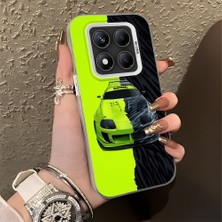 HONTINGA Xiaomi Redmi Note 14 Pro ile Uyumlu Kılıfı Silikon Kenar Sert Arka Basitlik Anti Düşme Lambo Desen Telefon Kılıfı K1-0613