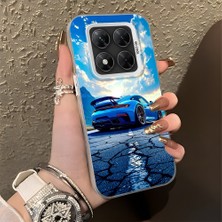 HONTINGA Poco X7 ile Uyumlu Kılıfı Silikon Kenar Sert Arka Basitlik Anti Düşme Klasik Araba Desen Telefon Kılıfı K1-0615