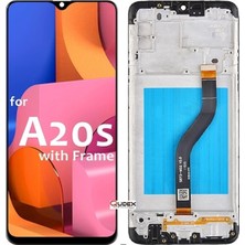 Qudex Samsung Galaxy A20S LCD Ekran Dokunmatik Çıtalı (SM-A207)