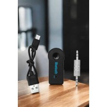 Argesco Mühendislik Kablosuz Bluetooth Aux Araç Kiti Siyah Hafıza Kartlı