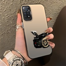 HONTINGA Xiaomi Redmi Note 11 Pro ile Uyumlu Kılıfı Silikon Kenar Sert Arka Basitlik Anti Düşme Klasik Araba Desen Telefon Kılıfı K1-0611
