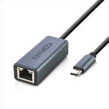 Enkado EKD-TP45, Gigabit, Type-C To RJ45, Metal, Ethernet Kartı