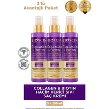 Bioxcin Collagen Biotin Hacim Verici Sıvı Saç Kremi 150 ml 3 Adet