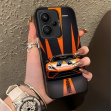 HONTINGA Xiaomi Redmi Note 13 Pro Plus 5g ile Uyumlu Kılıfı Silikon Kenar Sert Arka Basitlik Anti Düşme Lambo Desen Telefon Kılıfı K1-0613