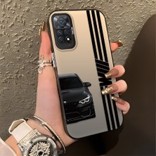 HONTINGA Xiaomi Redmi Note 11 Pro 4g ile Uyumlu Kılıfı Silikon Kenar Sert Arka Basitlik Anti Düşme Araba Markası Desen Telefon Kılıfı K1-0610