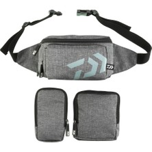 DAIWA BALIKÇI ÇANTASI BEL ASKILI GRİ 23*13*17