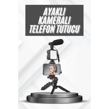 Eco Lounge Telefon Tutucu Mikrofonlu Işıklı Youtuber Video Kayıt