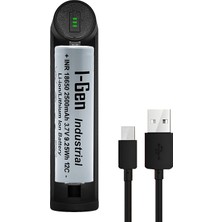 I-Gen Batteries G102 18650 3.7V 2500 Mah 12C 9.25 Wh Li-Ion Şarjlı Pil+Tekli Şarj Aleti