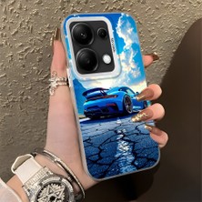 HONTINGA Xiaomi Redmi Note 14S ile Uyumlu Kılıfı Silikon Kenar Sert Arka Basitlik Anti Düşme Klasik Araba Desen Telefon Kılıfı K1-0615