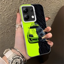 HONTINGA Xiaomi Redmi Note 13 ile Uyumlu Kılıfı Silikon Kenar Sert Arka Basitlik Anti Düşme Lambo Desen Telefon Kılıfı K1-0613