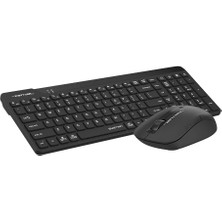 A4Tech A4 Tech FG2300 Aır2 Siyah, Fstyler, 2.4ghz Mini Kablosuz, Türkçe Q, Sessiz Klavye Mouse Set