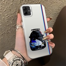 HONTINGA Samsung Galaxy A03 ile Uyumlu Kılıfı Silikon Kenar Sert Arka Basitlik Anti Düşme Bmw Desen Telefon Kılıfı K1-0606