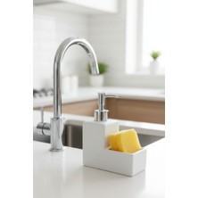 Renkliürün Beyaz Porselen Sabunluk