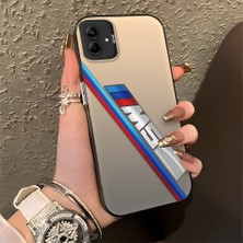 HONTINGA Samsung Galaxy A04E ile Uyumlu Kılıfı Silikon Kenar Sert Arka Basitlik Anti Düşme Bmw Desen Telefon Kılıfı K1-0606