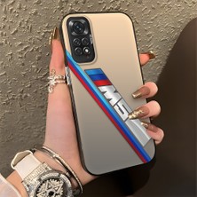 HONTINGA Xiaomi Redmi Note 11S ile Uyumlu Kılıfı Silikon Kenar Sert Arka Basitlik Anti Düşme Bmw Desen Telefon Kılıfı K1-0606