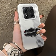 HONTINGA Poco X7 ile Uyumlu Kılıfı Silikon Kenar Sert Arka Basitlik Anti Düşme Klasik Araba Desen Telefon Kılıfı K1-0611