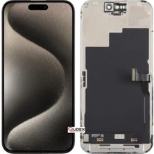 Qudex iPhone 15 Pro Uyumlu Ekran LCD Dokunmatik