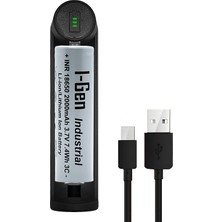 I-Gen Batteries G101 18650 3.7V 2000 Mah 3c 7.4WH Li-Ion Şarjlı Pil+Tekli Şarj Aleti