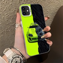 HONTINGA iPhone 12 Pro ile Uyumlu Kılıfı Silikon Kenar Sert Arka Basitlik Anti Düşme Lambo Desen Telefon Kılıfı K1-0613