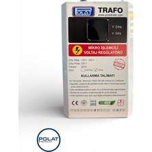 Polat Trafo 1 Kva (1000VA) Mikro Işlemcili Kombi ve Tv Voltaj Regülatörü (Dijital Ekranlı)