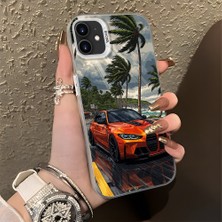 HONTINGA iPhone 12 Pro ile Uyumlu Kılıfı Silikon Kenar Sert Arka Basitlik Anti Düşme Şık Spor Arabası Desen Telefon Kılıfı K1-0614