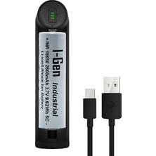 I-Gen Batteries G103 18650 3.7V 2600 Mah 5c 9.62 Wh Li-Ion Şarjlı Pil+Tekli Şarj Aleti