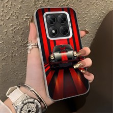 HONTINGA Poco X7 ile Uyumlu Kılıfı Silikon Kenar Sert Arka Basitlik Anti Düşme Klasik Spor Arabası Desen Telefon Kılıfı K1-0612