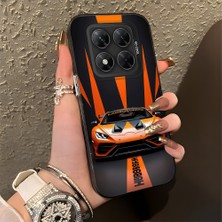 HONTINGA Poco X7 ile Uyumlu Kılıfı Silikon Kenar Sert Arka Basitlik Anti Düşme Lambo Desen Telefon Kılıfı K1-0613